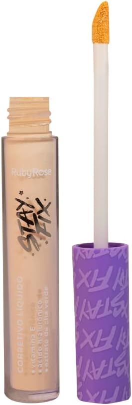 Corretivo Líquido Stay Fix HB9123 MC50 RUBYROSE 3,9ml - Imagem 2