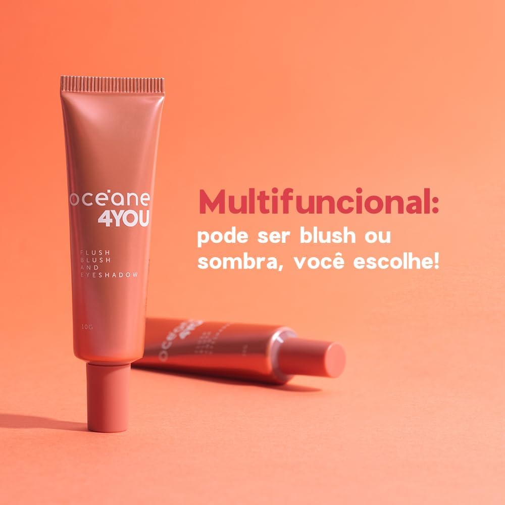 Océane Flush Blush And Eyeshadow Blush Liq Bright Cherrycoral - Imagem 3