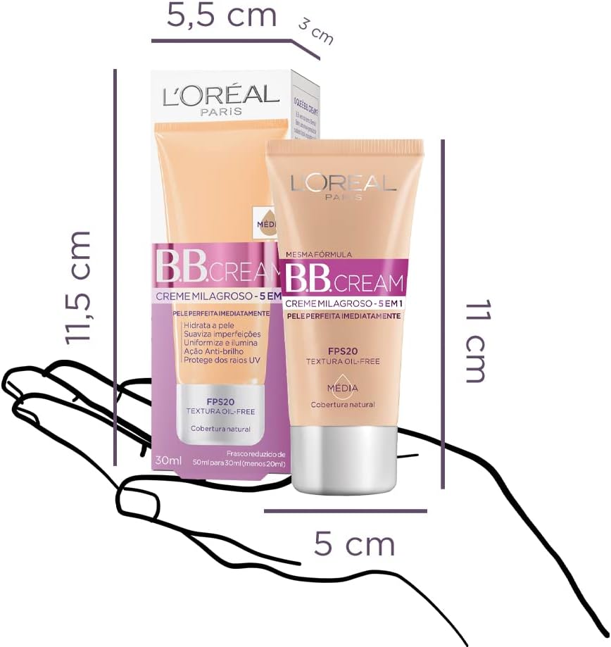 Base BB Cream L'Oréal Paris Dermo Expertise Cor Clara FPS 20, 30ml - Imagem 9