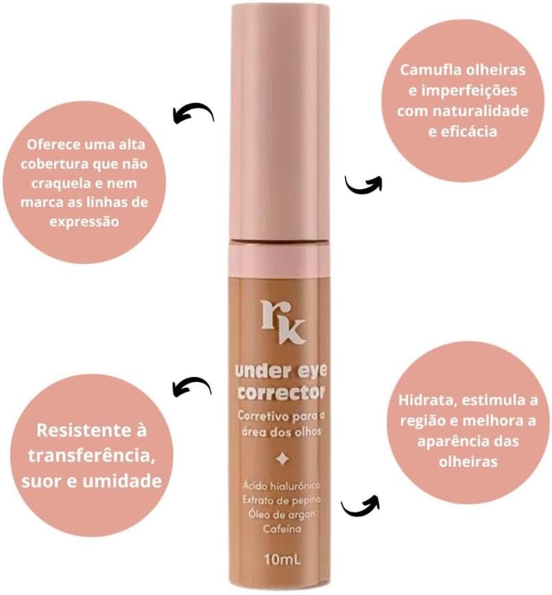 Rk By Kiss Ruby Kisses Under Eye Corrector - Corretivo Para A Área Olhos - Cor 30 - Imagem 2