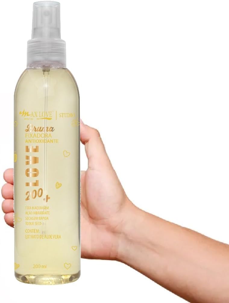 Bruma Fixadora Antioxidante Max Love 200ml - Fixador de Maquiagem, Refrescante e Hidratante para Skincare Adulto - Imagem 2