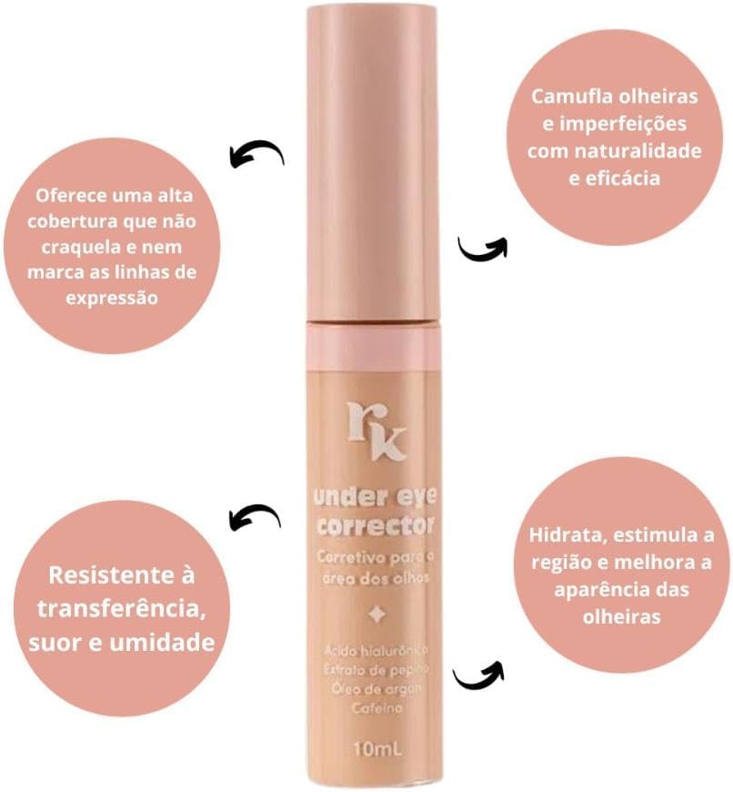 Rk By Kiss Ruby Kisses Under Eye Corrector - Corretivo Para A Área Olhos - Cor 10 - Imagem 2