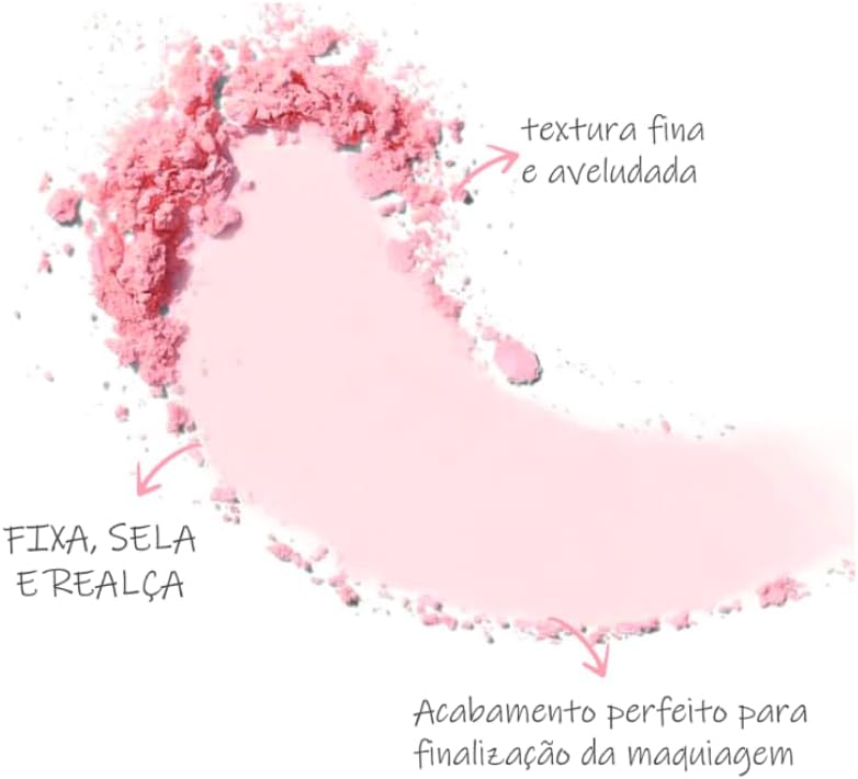 BY KAREN BACHINI Pó Facial Solto Rosa Pink Powder - Imagem 8