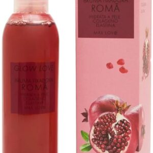 Bruma Fixadora Romã Glow Love Max Love - 200ml - Fixador de Maquiagem com Brilho Natural e Hidratação