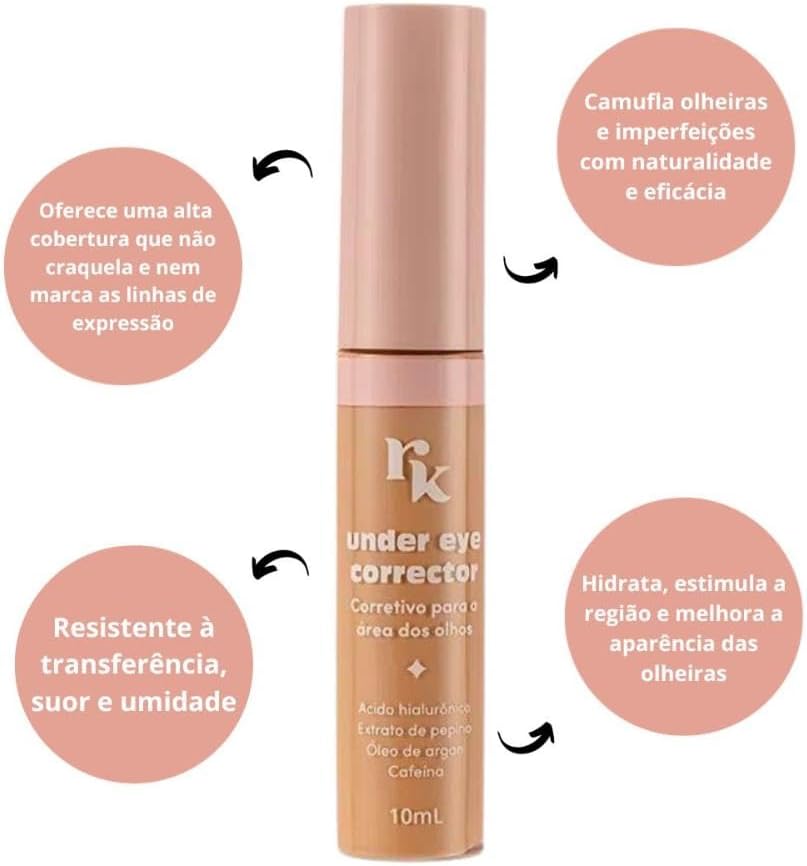 Rk By Kiss Ruby Kisses Under Eye Corrector - Corretivo Para A Área Olhos - Cor 25 - Imagem 2