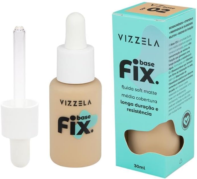 Base Líquida Soft Matte Fix Vizzela 02 30ml - Imagem 5