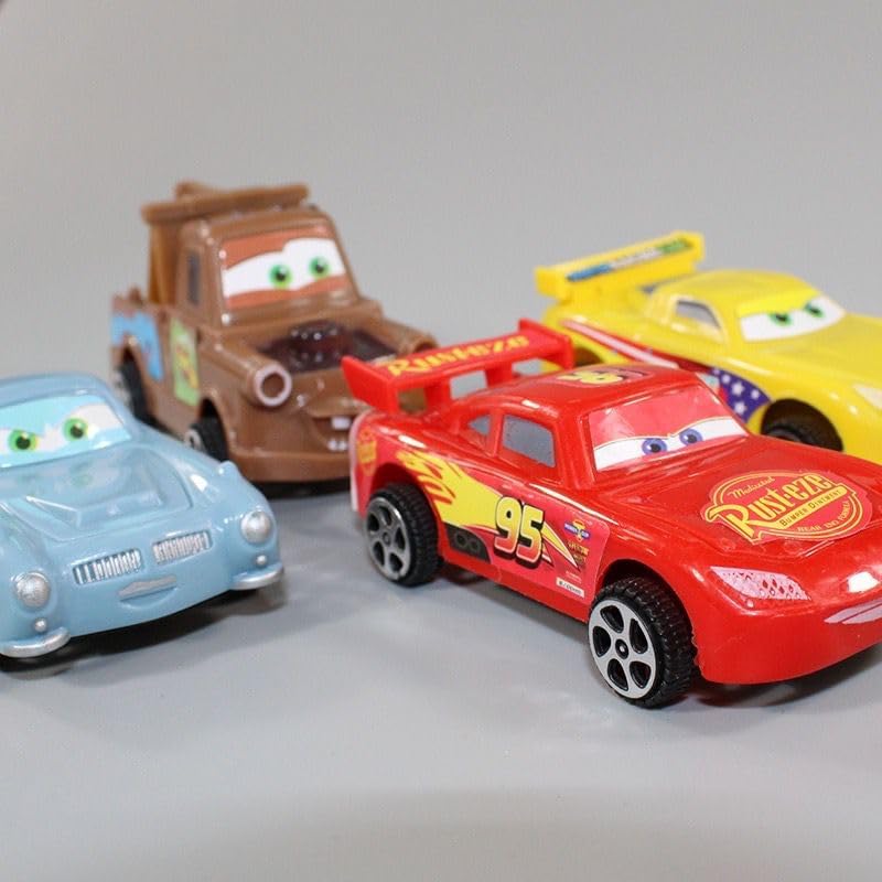 Conjunto De Carros Cars Filme 7 Peças Metal Kit Carrinhos Brinquedo Presente - Imagem 5