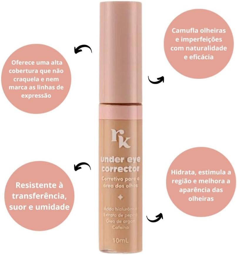 Rk By Kiss Ruby Kisses Under Eye Corrector - Corretivo Para A Área Olhos - Cor 20 - Imagem 2