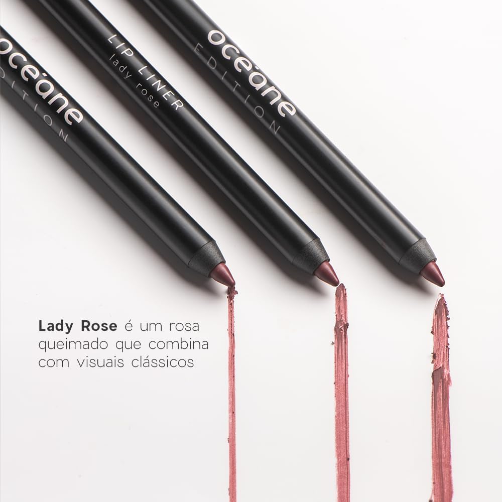 Océane-Lápis de Contorno Labial Rosa - Lip Liner Lady Rose Océane Edition 1,2g - Imagem 4