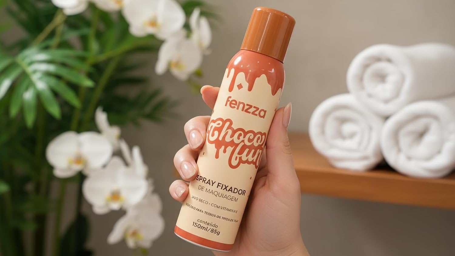 Fixador de Maquiagem Choco Fun, Spray Fixa Maquiagem, Jato Seco com Vitamina E Pantenol, 150ml -1 unidade - Beleza e Maquiagem - Imagem 2