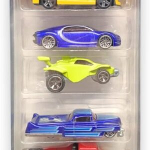 Kit de Carros Miniatura Colecionáveis em Metal Die Cast, 5 Peças, Carrinhos de Brinquedo