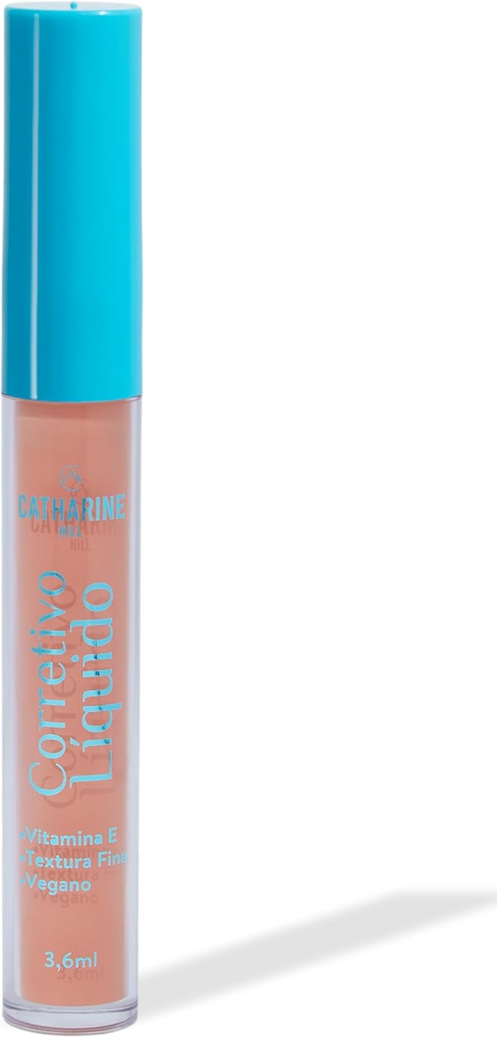 Catharine Hill Fluid Concealer Corretivo Líquido 1026/9 Salmon 3,6ml Média Cobertura Toque Seco Aveludado Vegano Cruelty Free