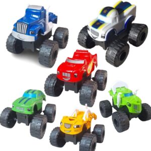 Kit Brinquedos 6 carrinhos de fricção Carrinho Corrida infantil