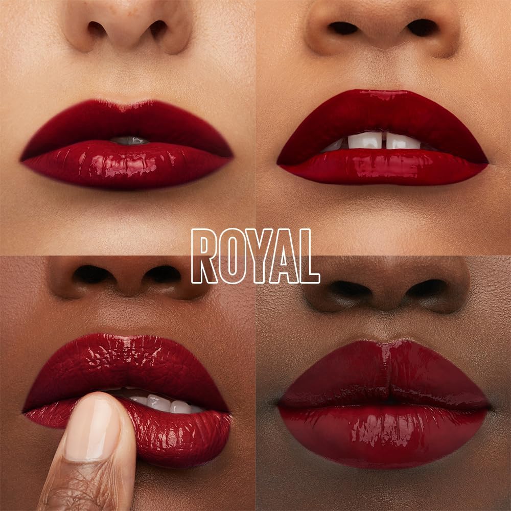 Maybelline NY SuperStay Vinyl Ink Batom Líquido, Longa Duração, Acabamento Vinil Espelhado e Efeito Gloss, Brilho Instantâneo, Conforto para os Lábios, Fórmula Vegana, Cor Royal 4,2ml - Imagem 6