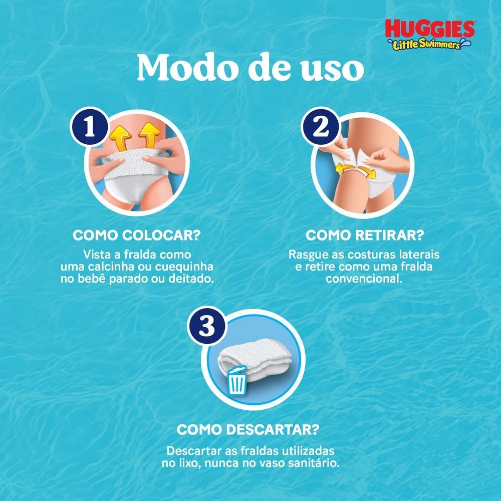Fralda Huggies Little Swimmers G/XG 10 Un - Imagem 6