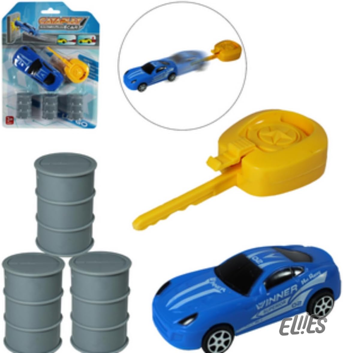 Carrinho com Lançador e Barris Brinquedo Infantil Interativo, Disparador com Ação Rápida, Cores Vermelho e Verde, +3 Anos - Imagem 4