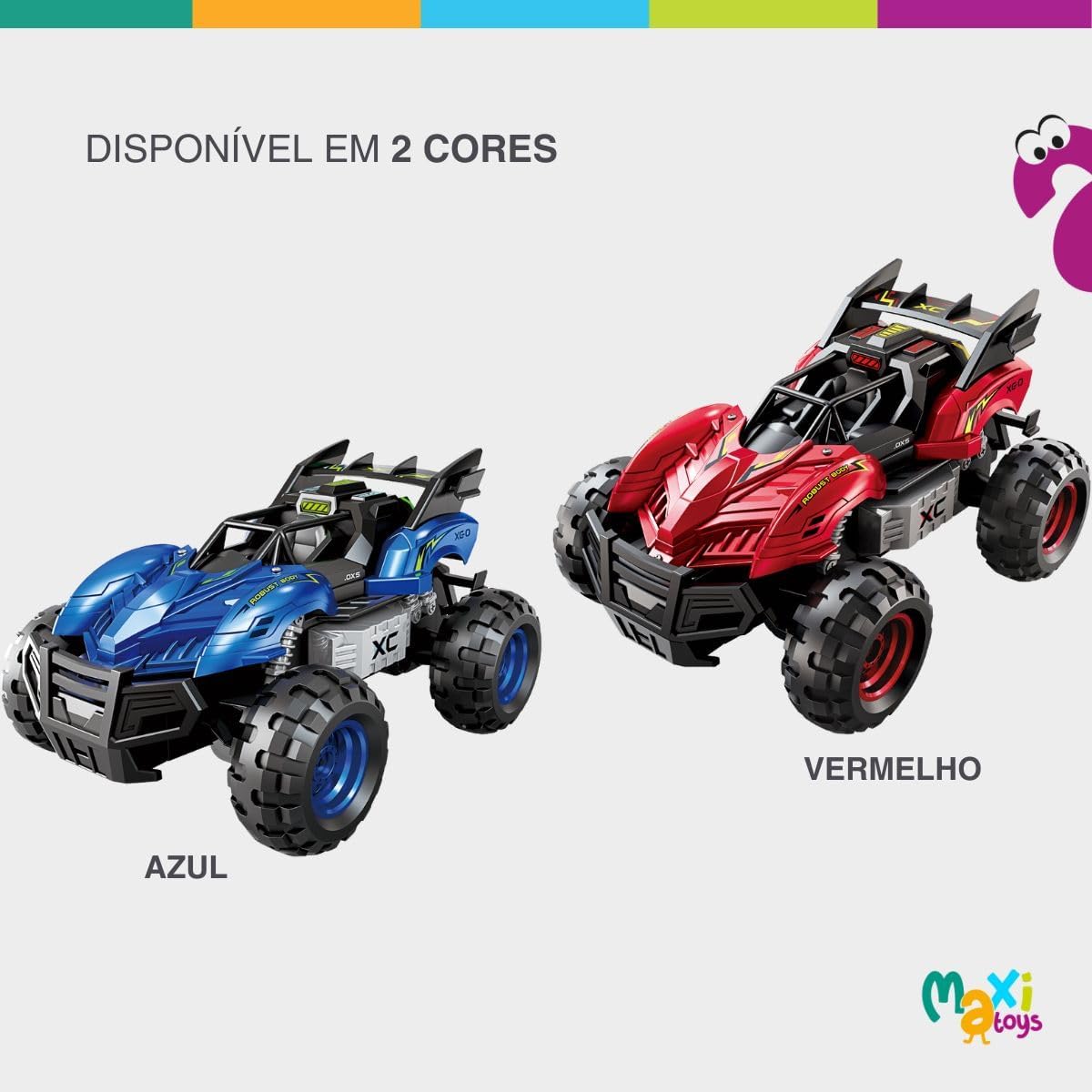 Carrinho de Controle Remoto Infantil Diecast Maxi Toys (Vermelho) - Imagem 7