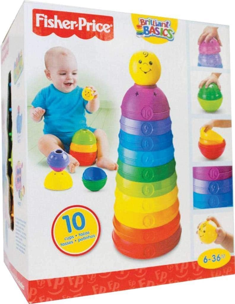 Fisher-Price Brinquedo para Bebês Potinhos Empilhar & Rolar para crianças a partir de 6 meses - Imagem 7