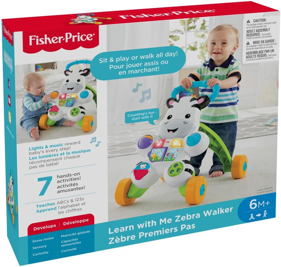 Fisher-Price Brinquedo para Bebês Apoiador Zebra para crianças a partir de 6 meses - Imagem 8