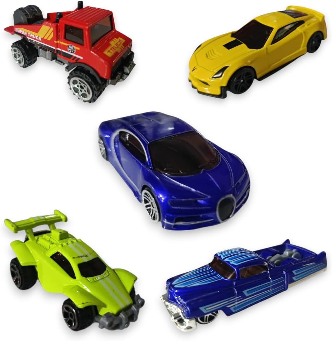 Kit de Carros Miniatura Colecionáveis em Metal Die Cast, 5 Peças, Carrinhos de Brinquedo - Imagem 2