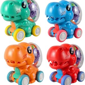 Brinquedo Carrinho Fricção Dino Infantil Com Luz Divertido Sortido Castela