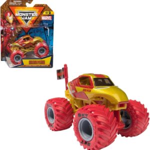 SUNNY, Monster Jam, Marvel, Carrinho de Brinquedo, Veículo 1:64, Homem de Ferro, Acima de 3 anos