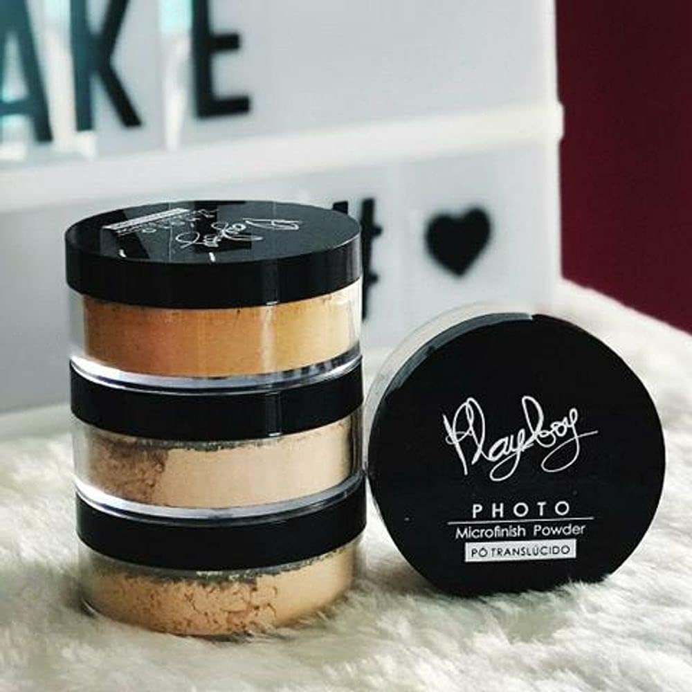 Playboy Pó Facial Translúcido Photo Microfinish Powder Cor 1 Tb - Imagem 4