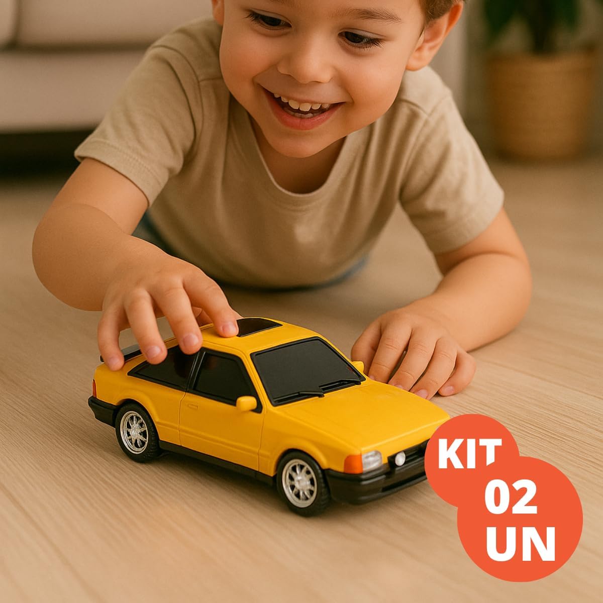 Escort 2 Miniaturas Carrinho Colecionável Brinquedo Meninos - Imagem 4