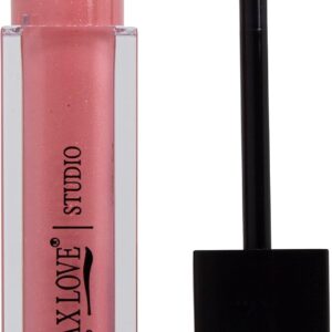 Max Love Gloss Labial Lip Volumoso Cor 12 - Nude Com Glitter - Aumento Dos Lábios