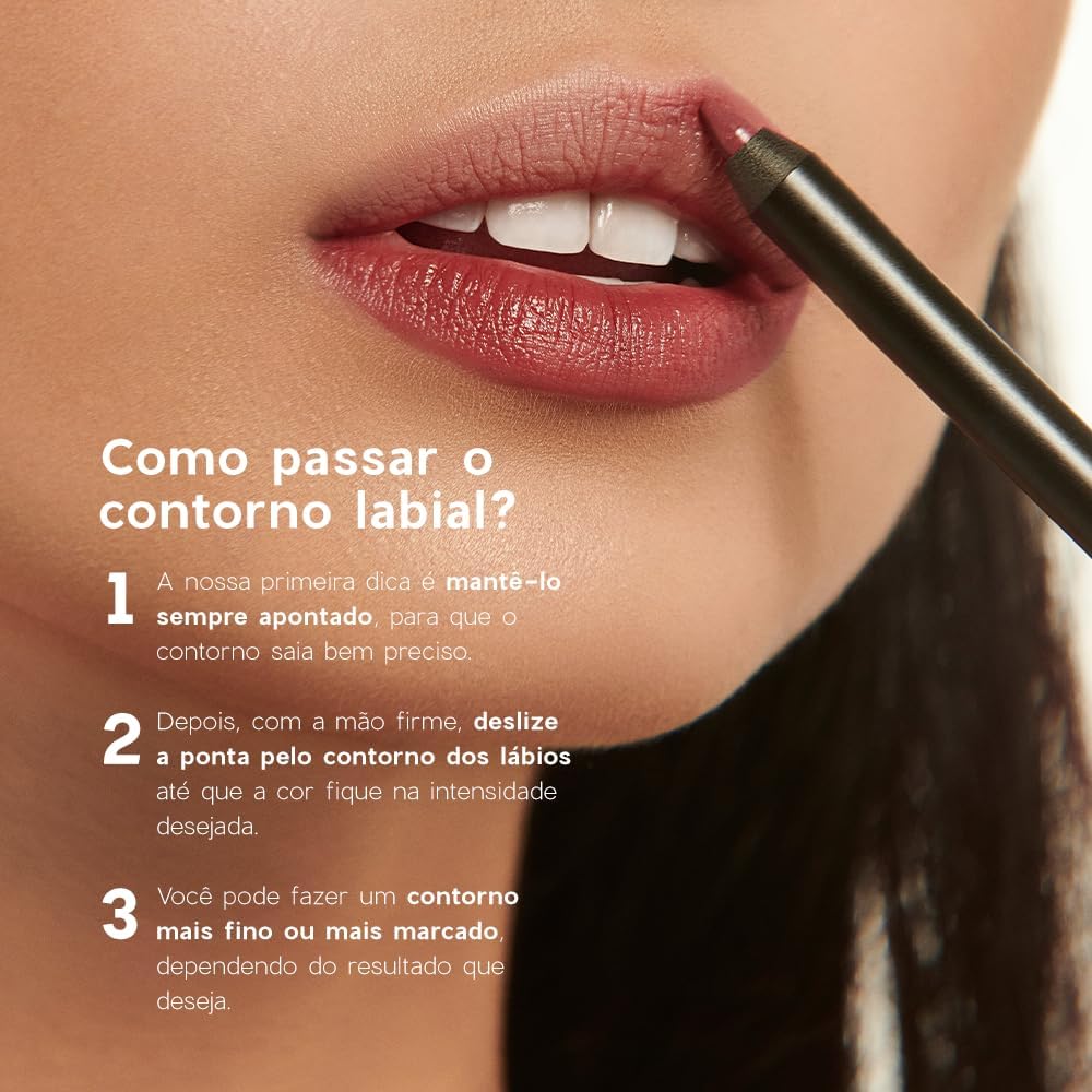 Océane-Lápis de Contorno Labial Rosa - Lip Liner Lady Rose Océane Edition 1,2g - Imagem 6