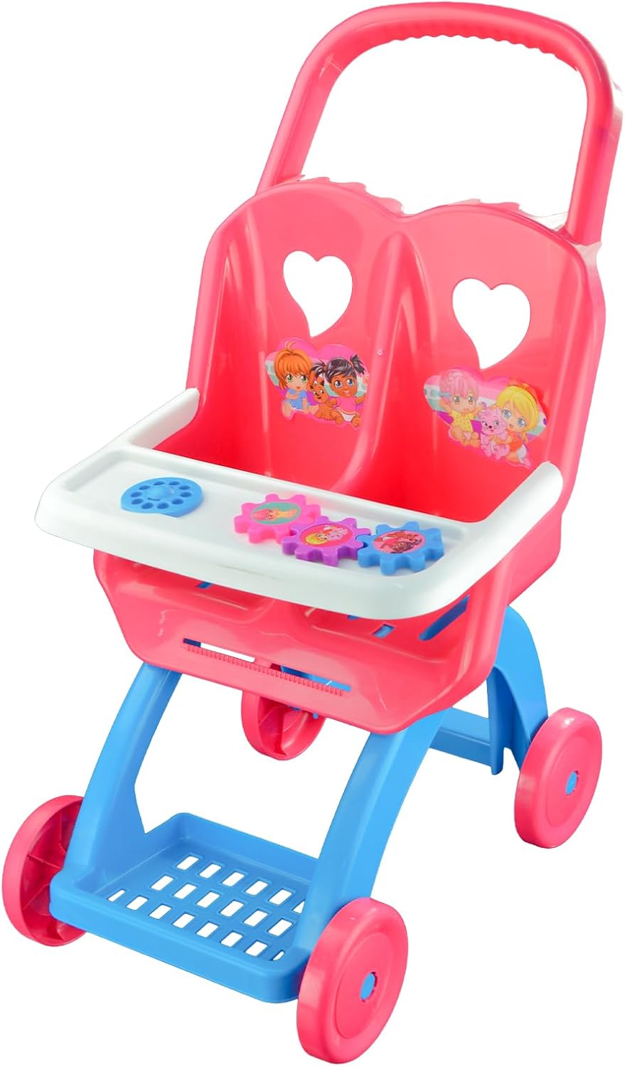 Carrinho para Duas Bonecas, Lider Brinquedos - Imagem 3