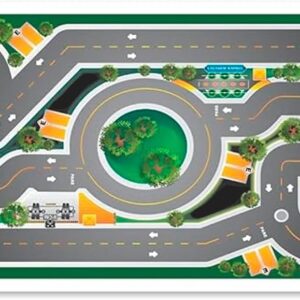 Pista para Carrinhos Miniatura de Brinquedo Infantil para Brincar (100x50cm)