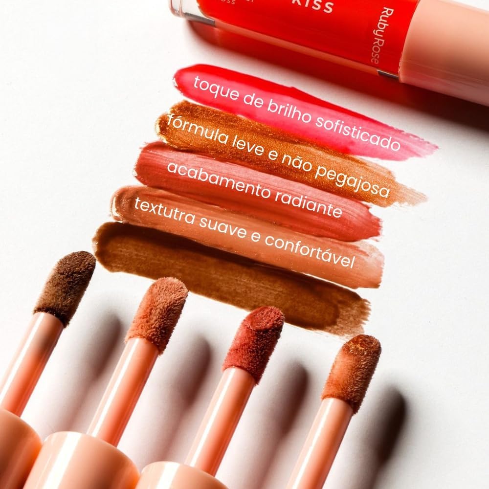 Gloss Labial Rk20 Hbl64002 Radiant Kiss Ruby Rose - Imagem 5