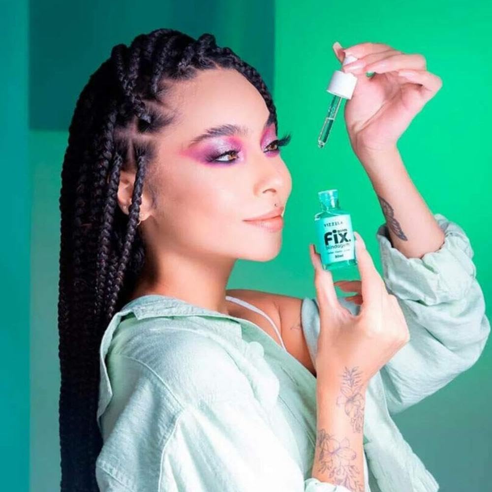 Gotas Fix Blindagem Diluidor Maquiagem Prova D'Água Vegano Original Vizzela - Imagem 3
