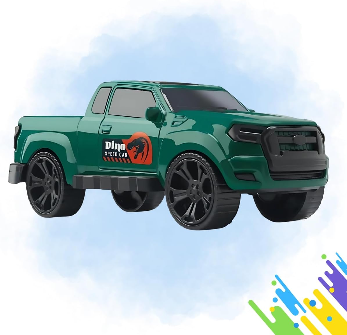 Carrinho Pick Up Dino Capture com Jaula e Dinossauro – Brinquedo Educativo Infantil de Aventura e Resgate, 30cm - Imagem 5