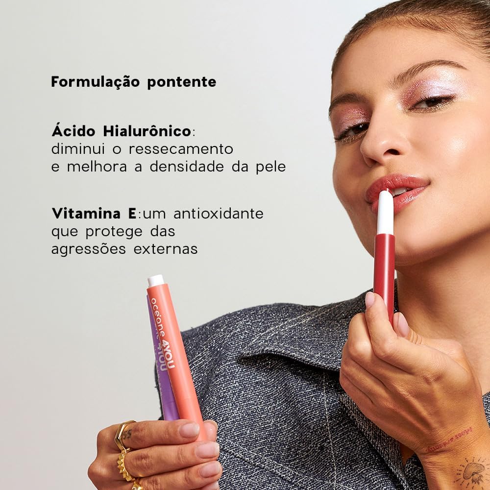 Océane Lip Balm Pen Hidratante Labial Coralcoral - Imagem 4
