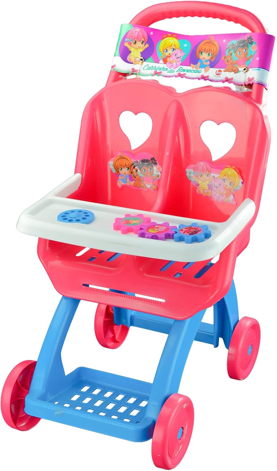 Carrinho para Duas Bonecas, Lider Brinquedos - Imagem 2