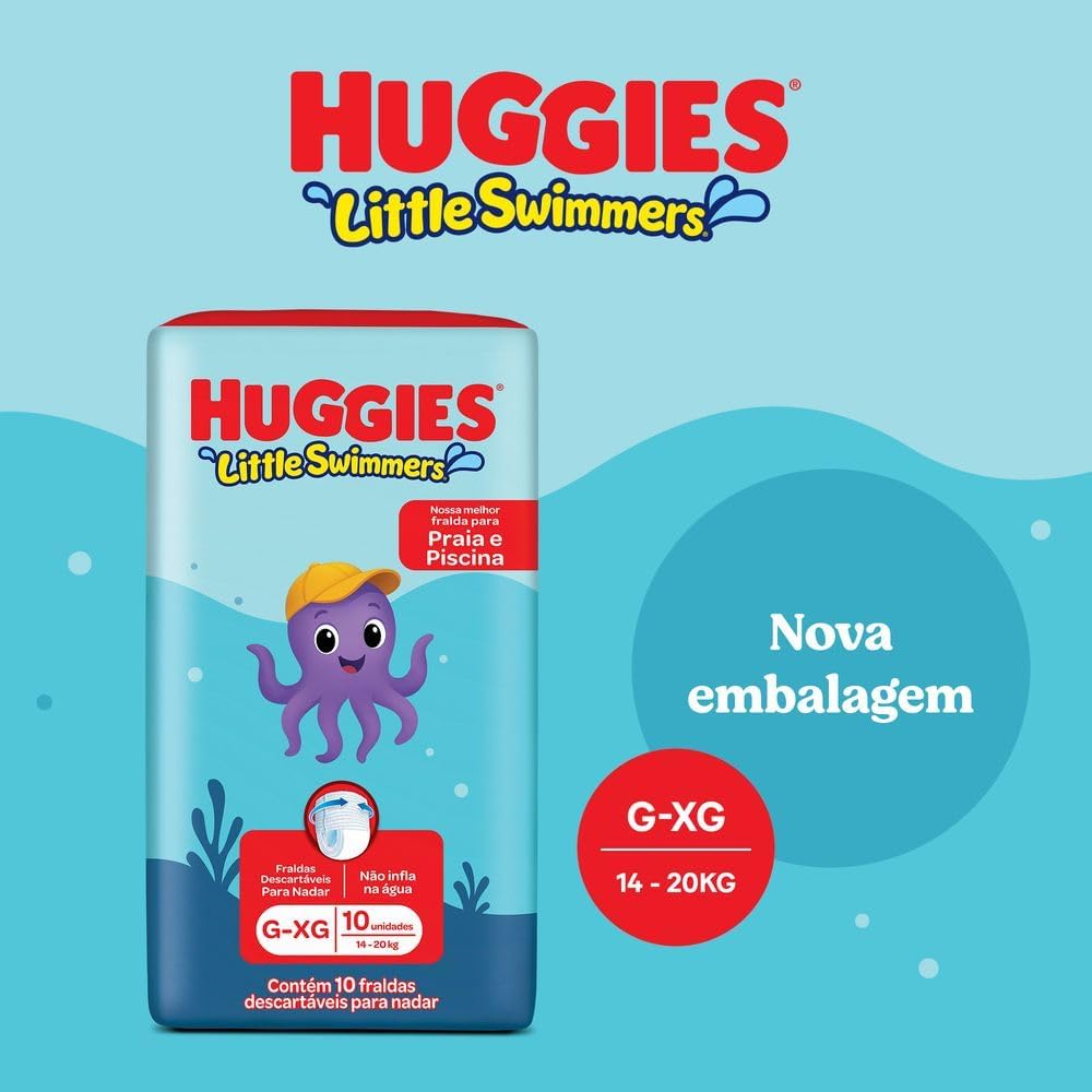 Fralda Huggies Little Swimmers G/XG 10 Un - Imagem 2
