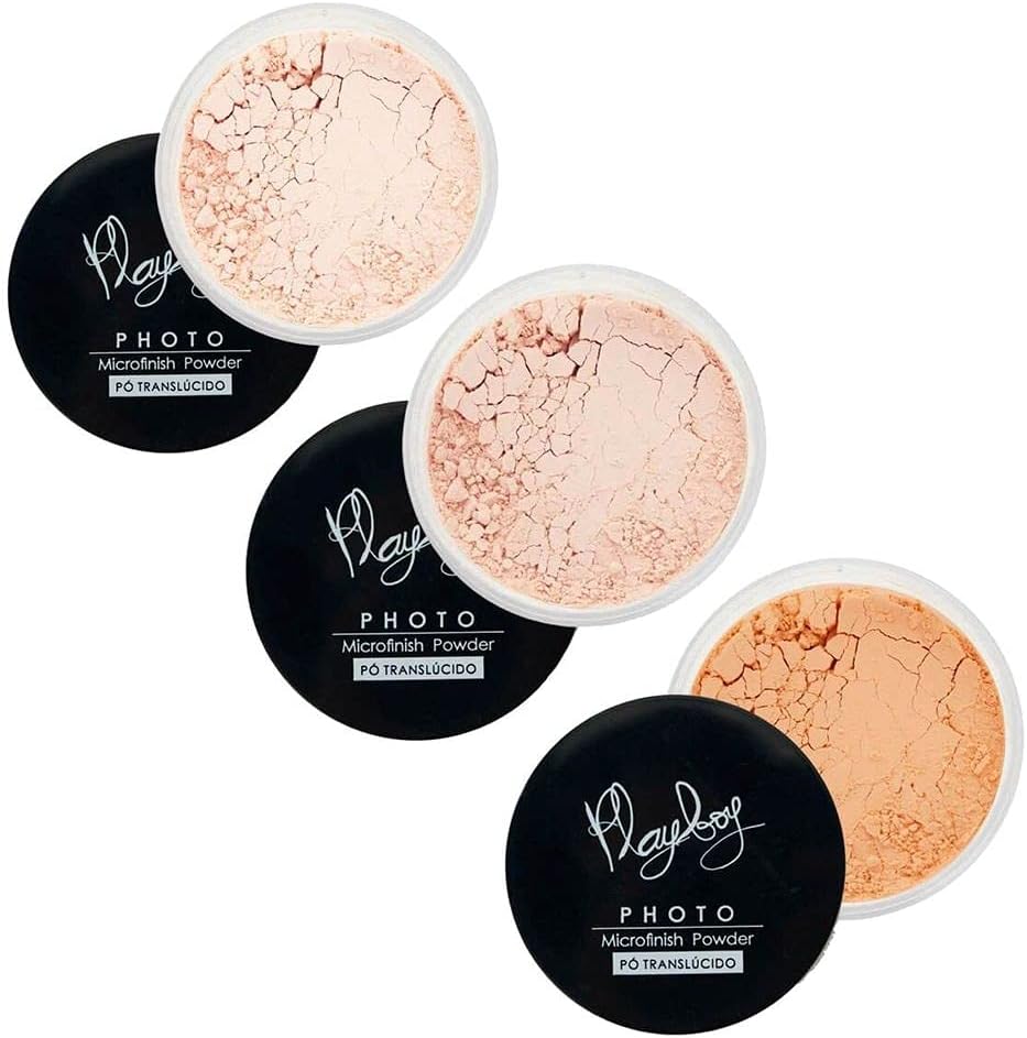 Playboy Pó Facial Translúcido Photo Microfinish Powder Cor 1 Tb - Imagem 2