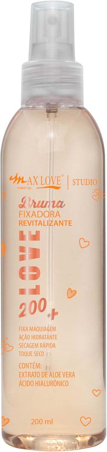 Bruma Fixadora Max Love Revitalizante - Spray de Maquiagem para Hidratação e Viço, 200ml