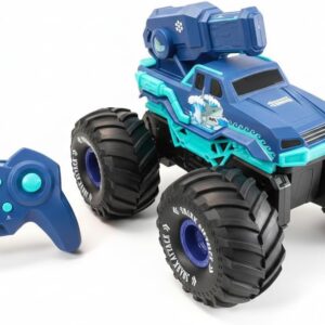 Carrinho De Controle Remoto Hidro Racer Conect Brinq Cor Vermelho Brinquedo Infantil Para Piscina (AZUL)