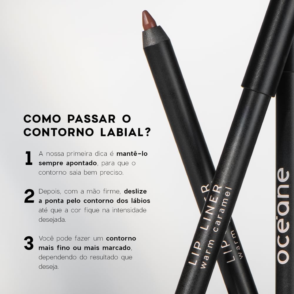 Océane-Lápis de Contorno Labial Marrom - Lip Liner Warm Caramel Océane Edition 1,2g - Imagem 3