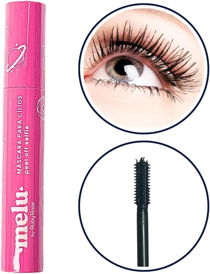 MÁSCARA PARA CÍLIOS PEEL OFF MELU RR515 SELFIE RUBYROSE - Imagem 4