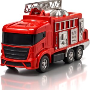 Carrinho Bombeiro Infantil Caminhão Com Escada E Acessórios