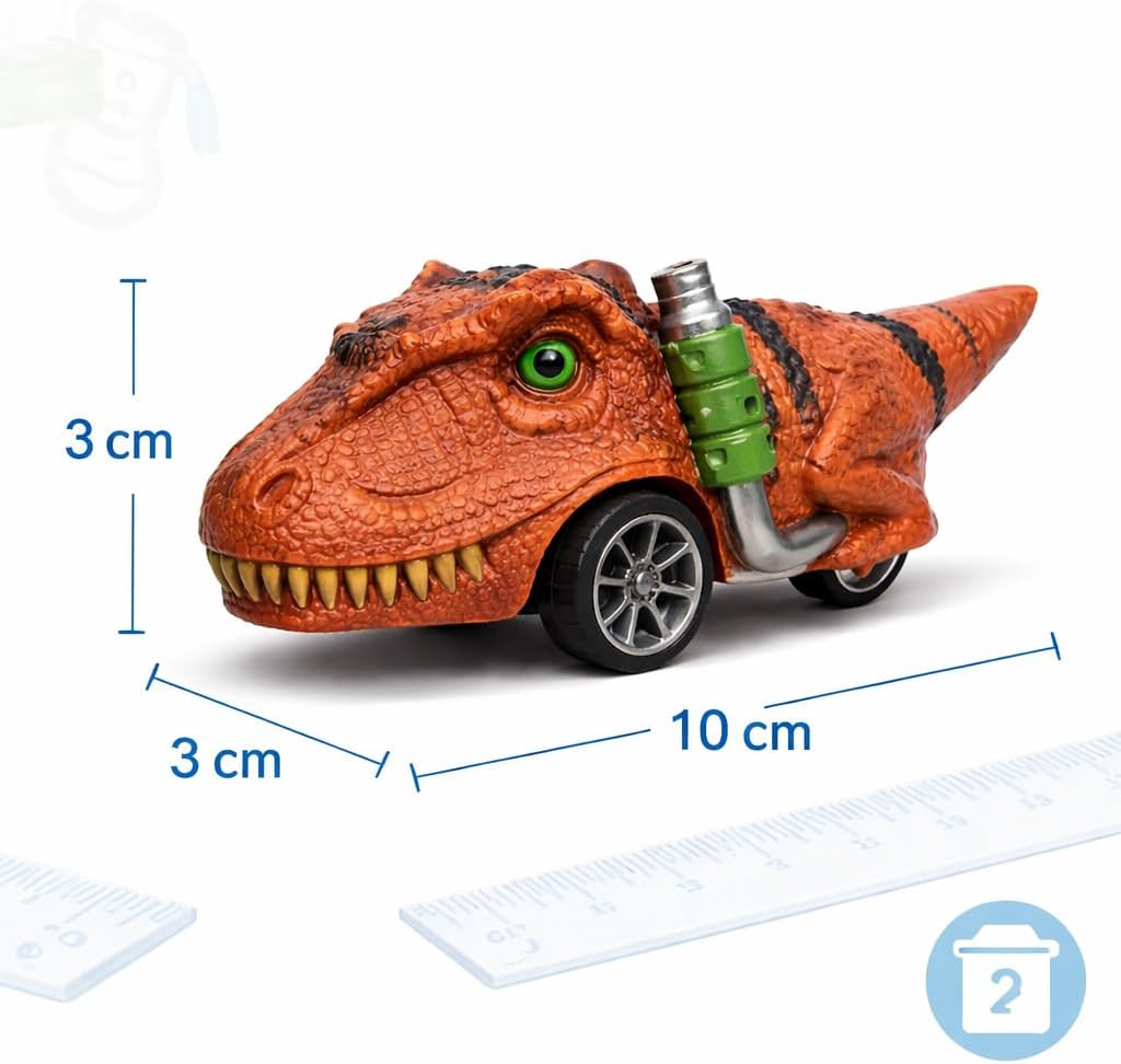 Carrinho Dino À Fricção Infantil Brinquedo Educativo Criança - Imagem 4