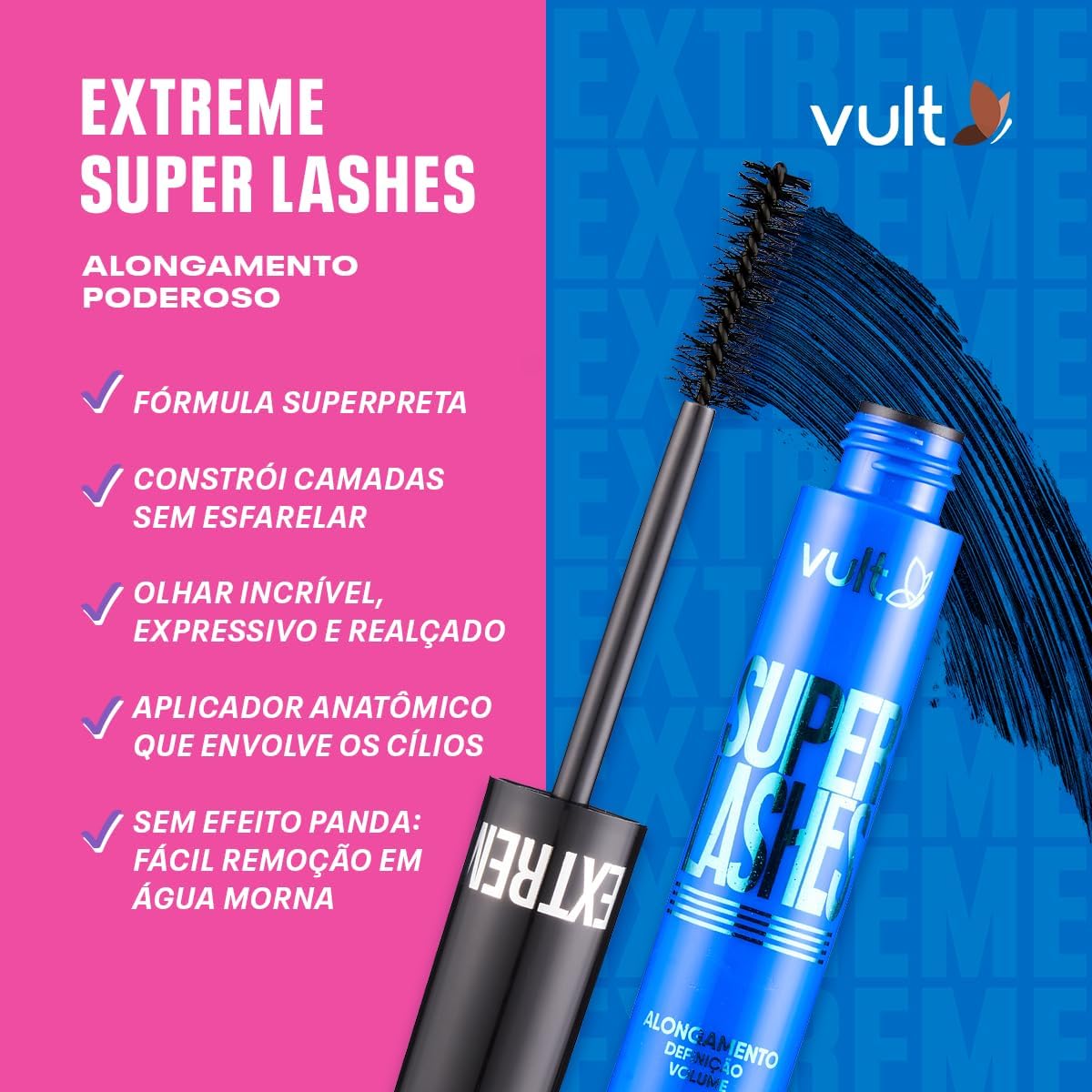 Vult Máscara de Cílios Extreme Super Lashes 10g - Imagem 4
