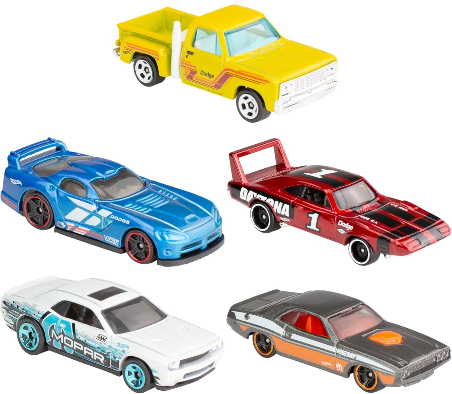 Pacote 5 Carros Sortidos, Hot Wheels, Mattel, Multicor - não é possível escolher as cores - Imagem 5