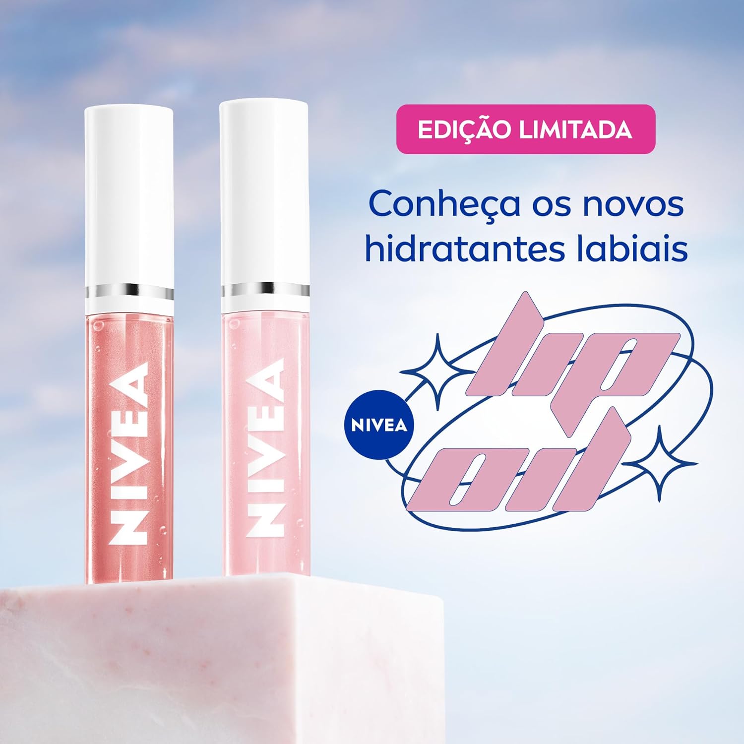 NIVEA Lip Oil Brilho Nutritivo Rosé 5,5ml, Hidratação Prolongada, Efeito Gloss, Para Todos os Tons de Pele - Imagem 8