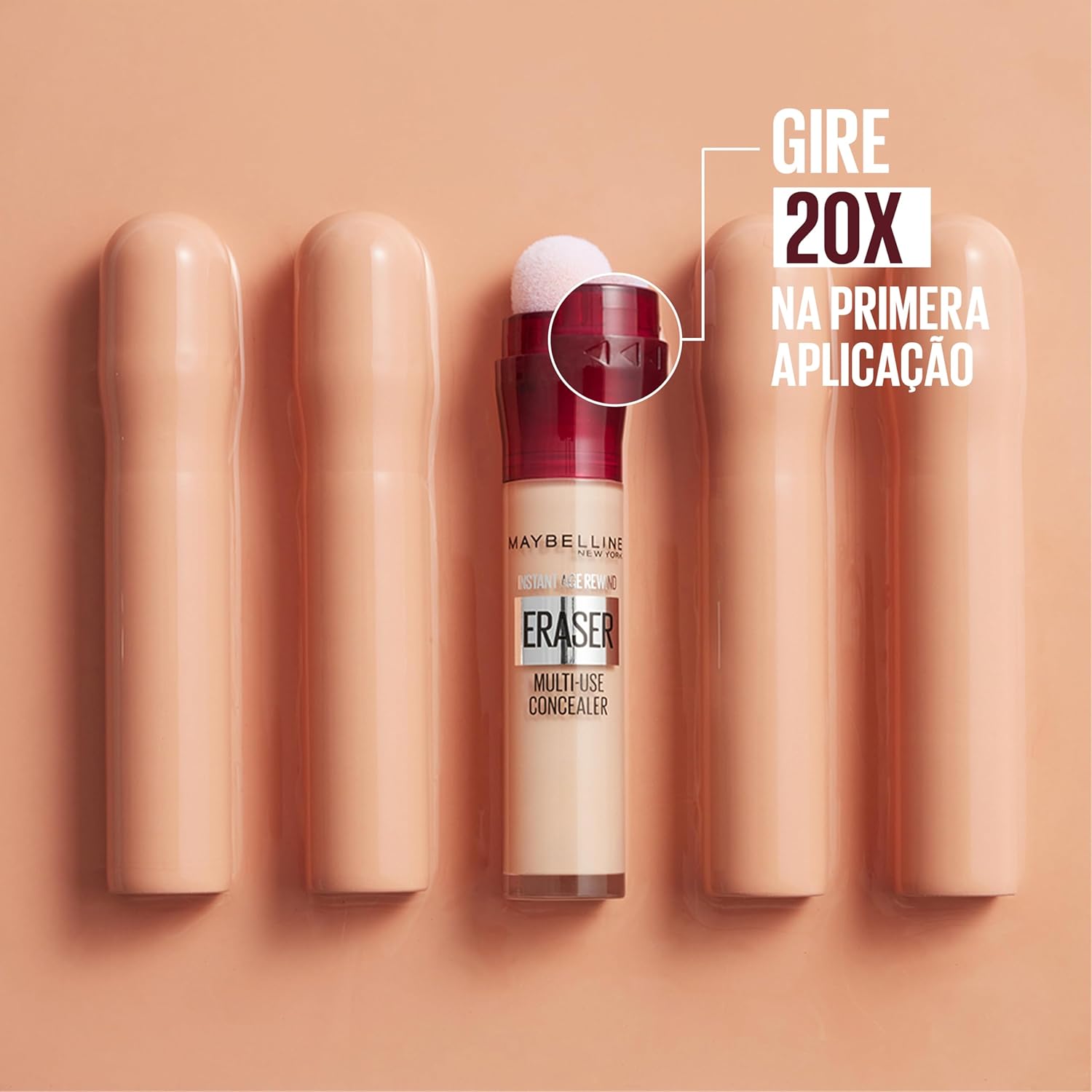 Maybelline NY Instant Age Rewind Corretivo Líquido, Multiuso que Corrige Olheiras e Linhas Finas, Contorna e Ilumina, Alta Cobertura e Fórmula Vegana, Cor 120 Light, 6ml - Imagem 7