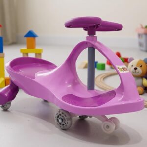 Carrinho Rolimã Gira-Gira, Plástico Resistente, com Rodas de LED, para Crianças de 2,5 a 14 Anos
